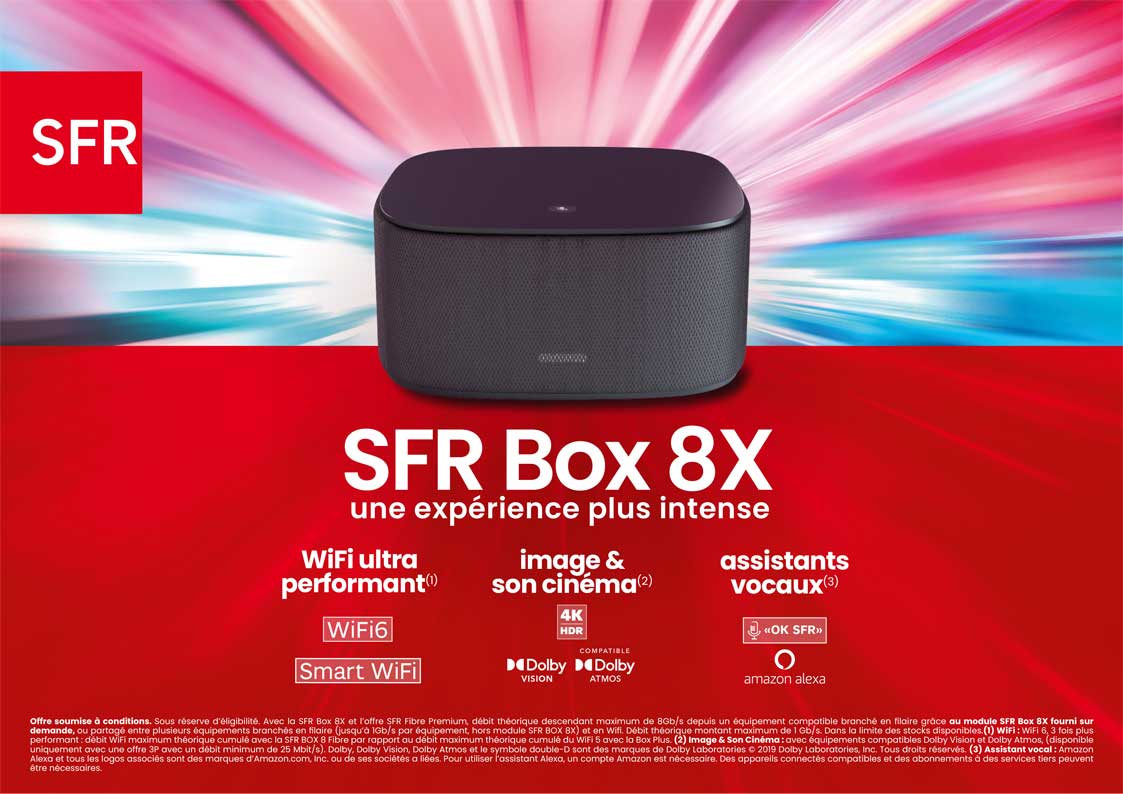 SFR Box 8X : une expérience plus intense – SFR