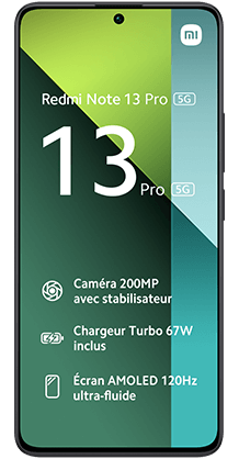 Mobile Xiaomi Redmi Note 13 Pro 5G à 1 euro